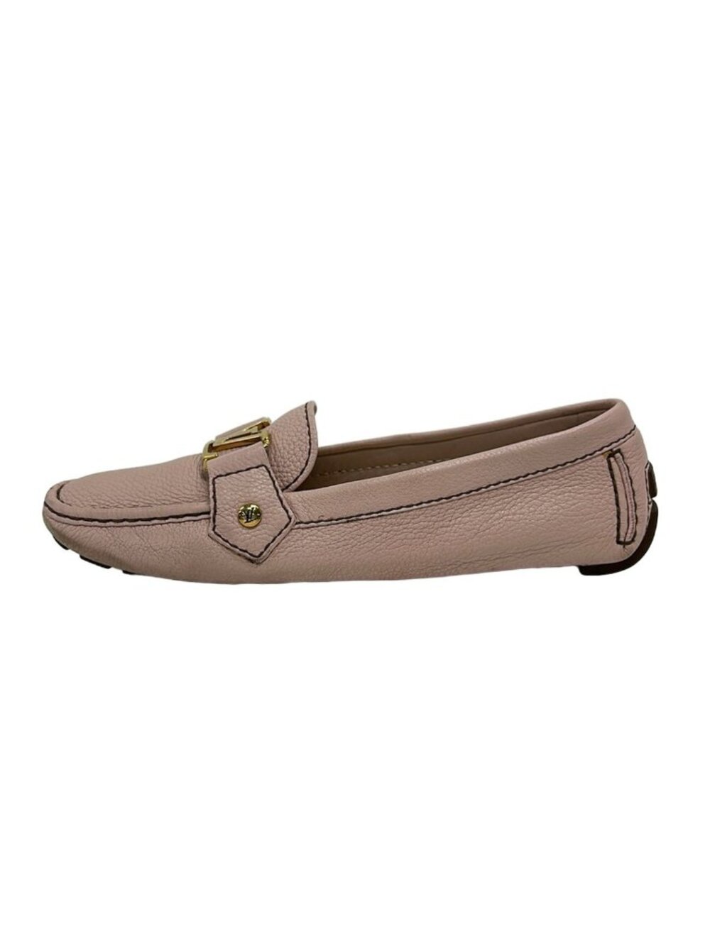 Louis Vuitton Driving Shoes Pink Leather